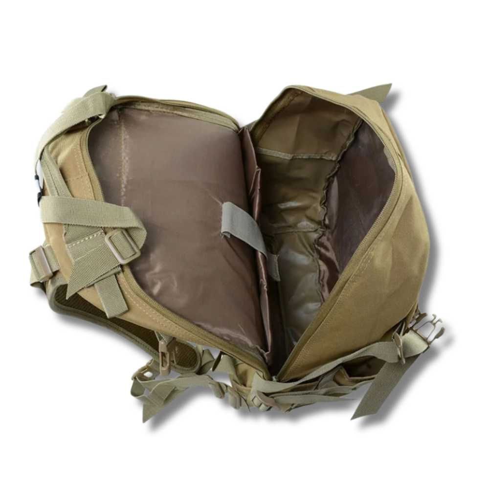 Mocny PLECAK WOJSKOWY survivalowy TAKTYCZNY turystyczny KHAKI męski