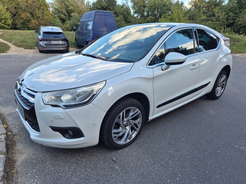 Citroën DS4 Bezwypadkowy Salon polska Skóry Biała perła Półautomat Niski przebieg