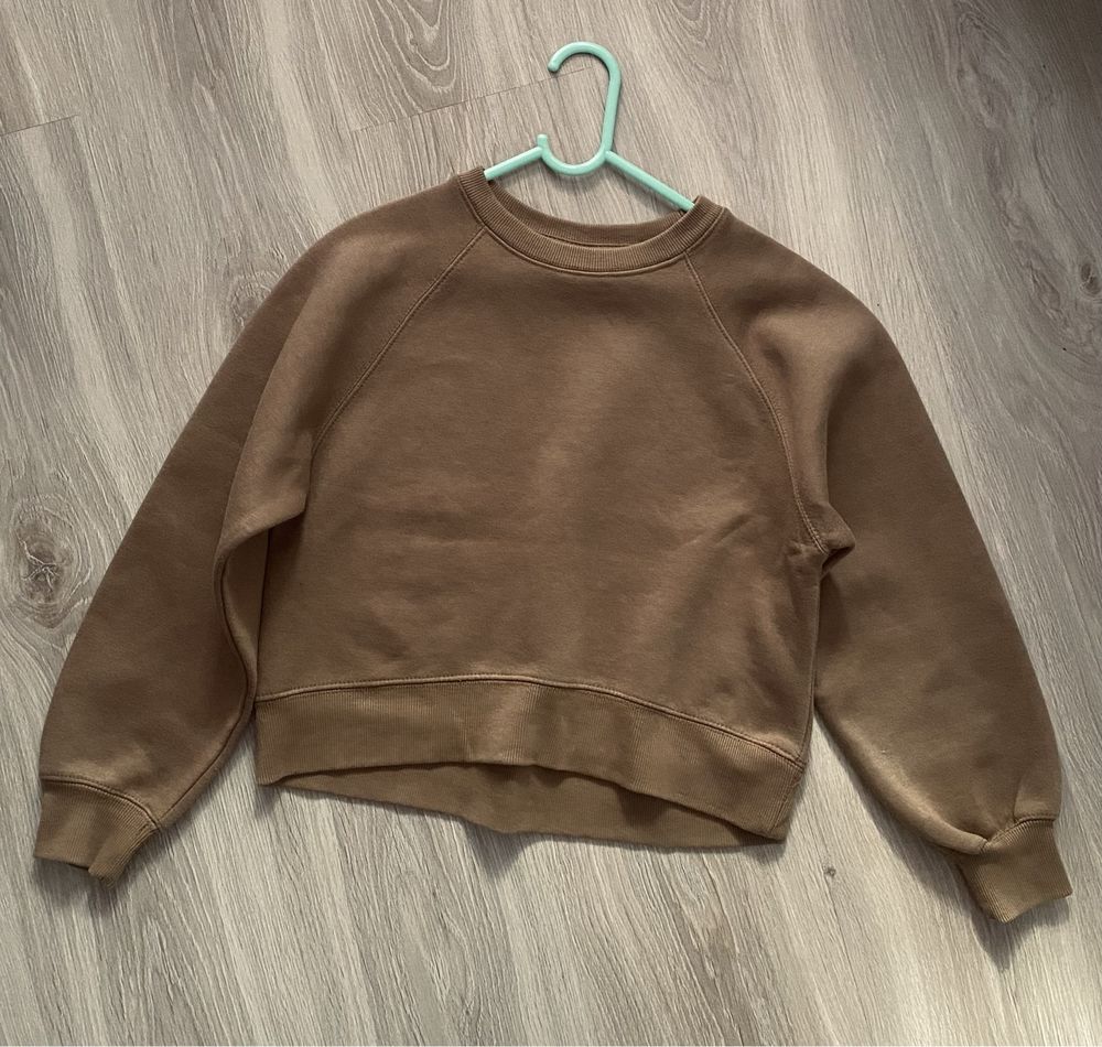 Bluza dziewczęca młodzieżowa brąz Zara + sweterek gratis Only 134/140