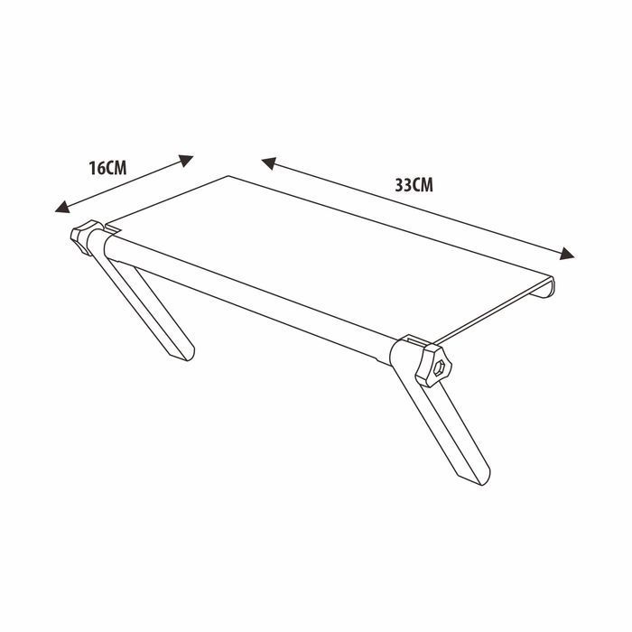 Półka nakładana na monitor TV pod dekoder DVB-T2 ART D-53 do 2,5 kg