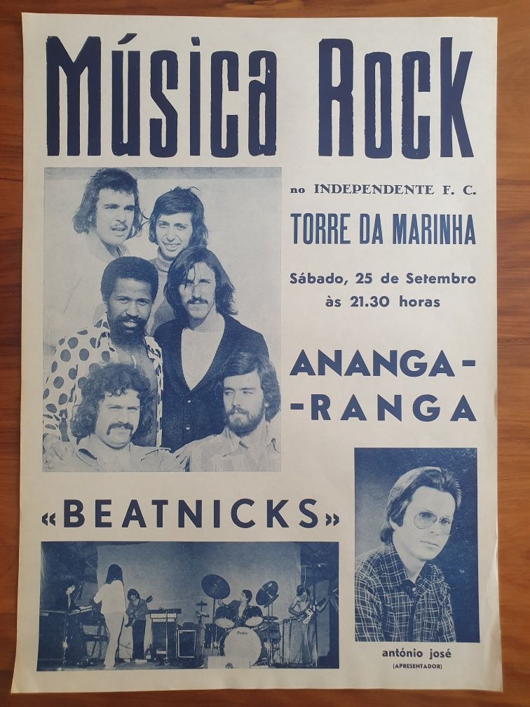 Poster cartaz Música Rock Ananga Ranga e Beatnicks