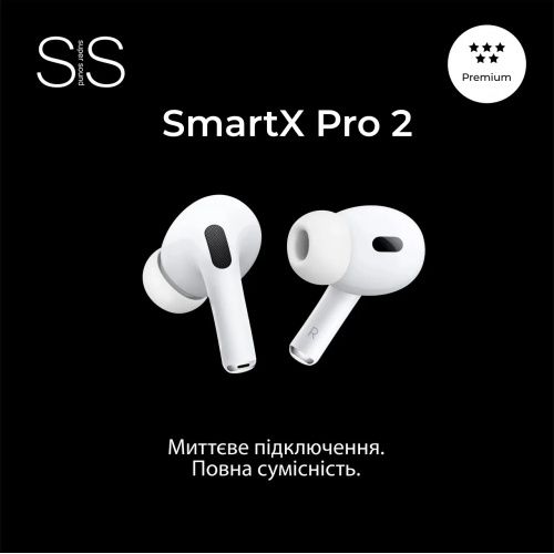 Бездротові Bluetooth-навушники SmartX Pro 2 Premium вакуумні