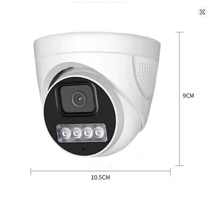 Вологозахищена IP POE камера 8 Мп з мікрофоном