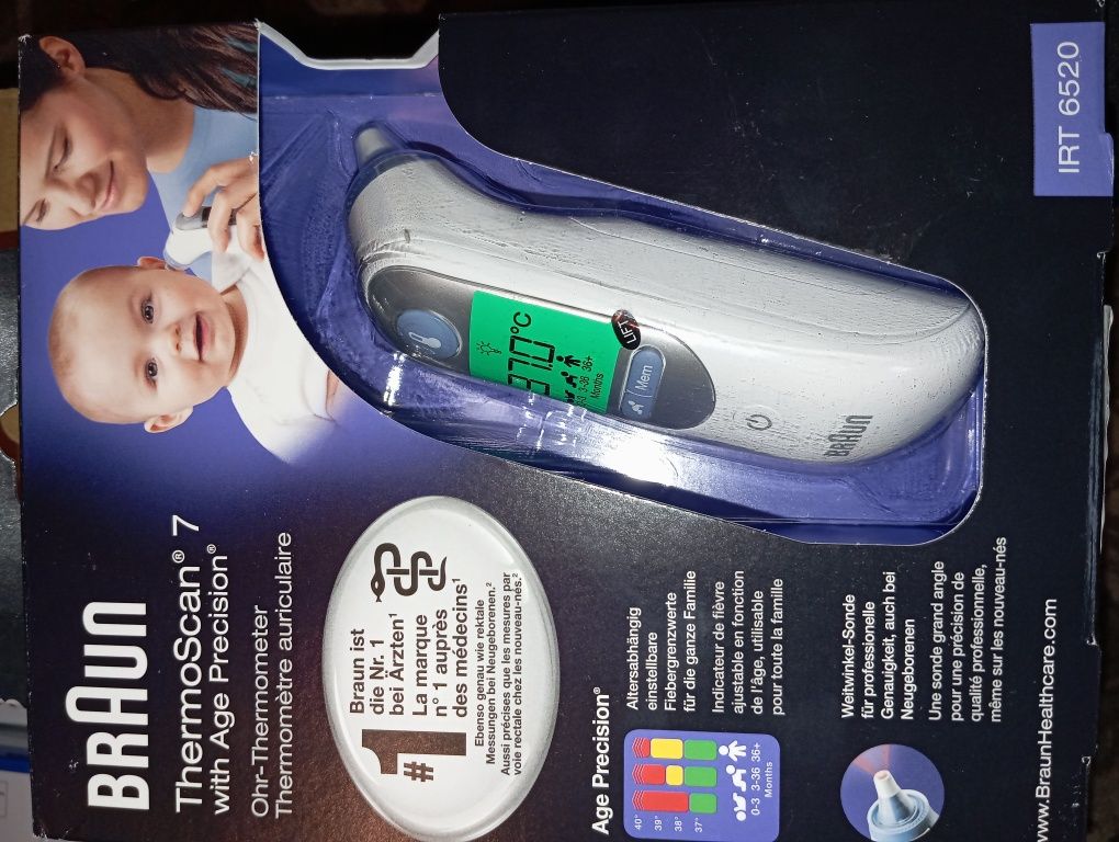 Termometr elektroniczny dla dzieci Braun ThermoScan
