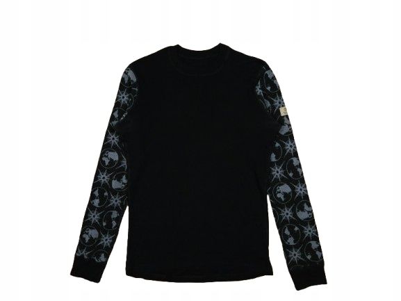 JANUS Bluzka Termoaktywna Wełna Merino Męska Wzór Logo r. M