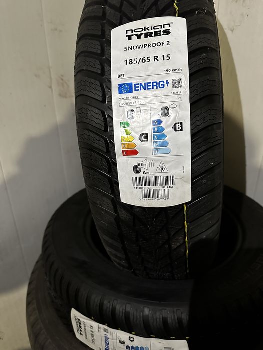 Nokian 185/65r15 зммова гума. Нова