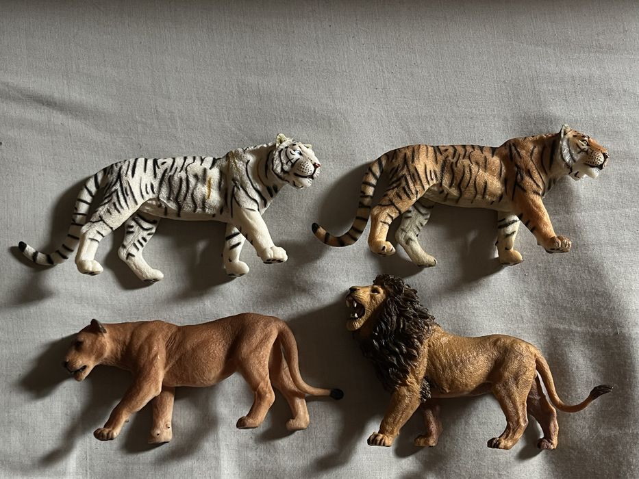 Фігурки котячі, Лев, левиця, Тигр, леопард, ягуар, гепард
