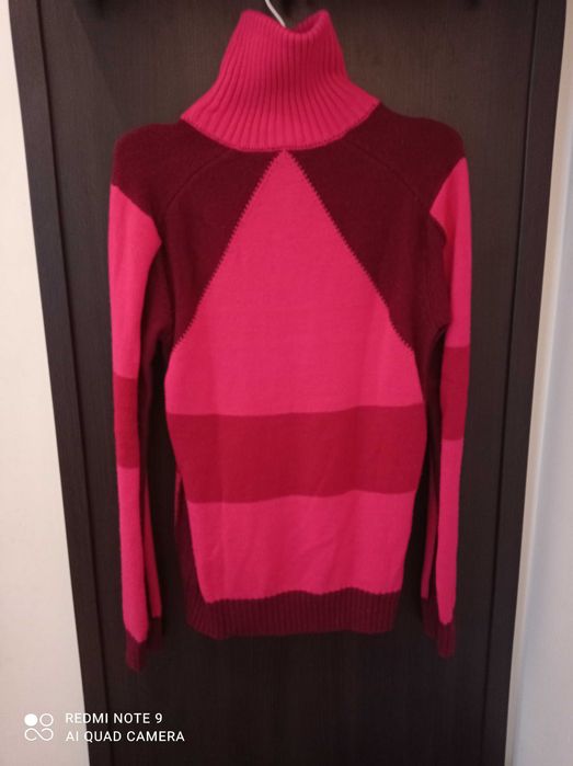 sweter narciarski 50% wełny norweskiej marki Kari Trra