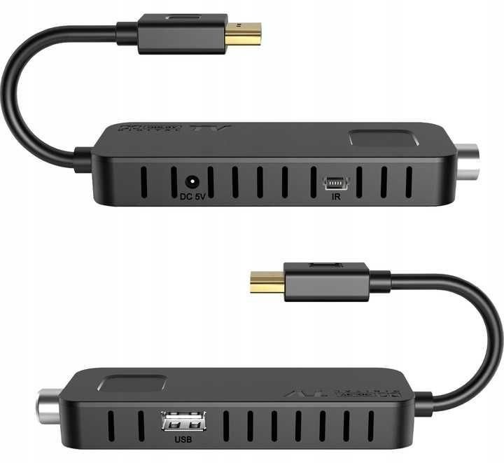 dekoder tuner TV HD DVB-T2 HEVC H.265 NIEWIDOCZNY mini stick nagrywani