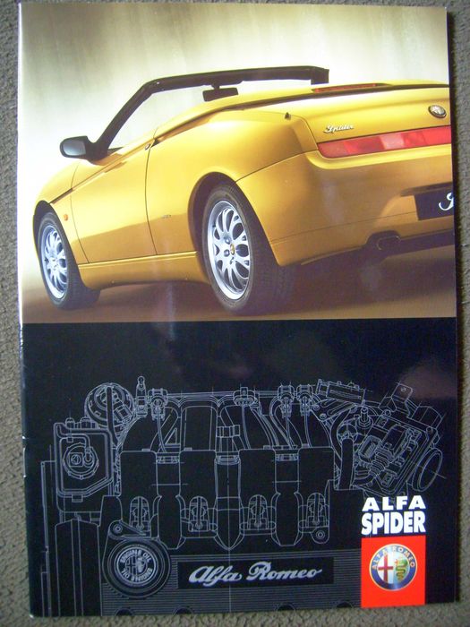 ALFA ROMEO SPIDER 1999 (1.8 16V/2.0 16V/3.0 V6) prospekt 32 str. BDB-