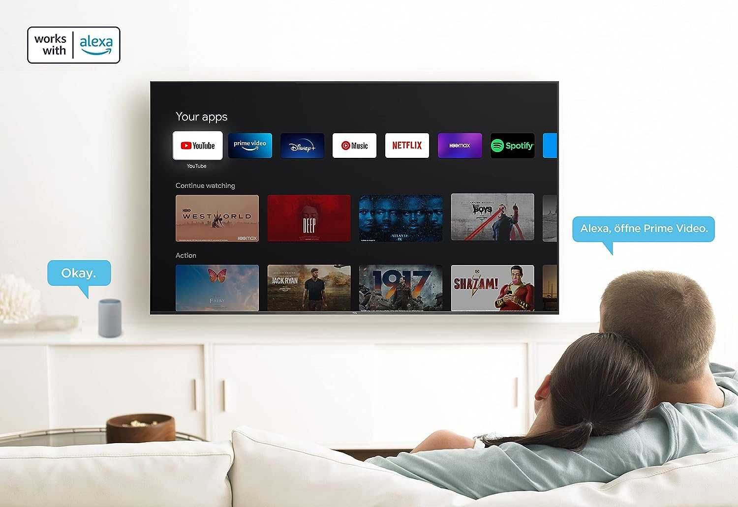 Telewizor QLED TCL 55" 55C639 4K HDR GoogleTV Onkyo HDMI 2.1 DVB-T2