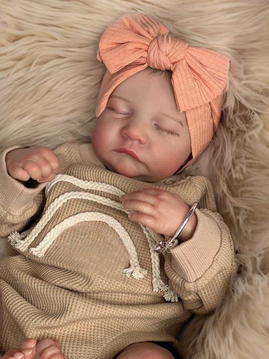 LALA Typ Reborn Jak Rzeczywisty Niemowlak Duża Przytulanka 450mm