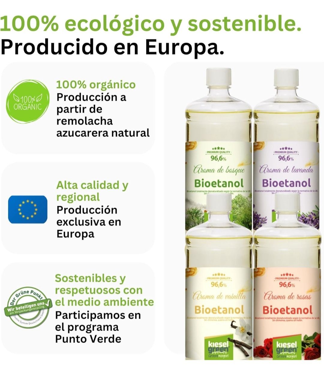 Bioetanol 12 x 1 litro com fragrâncias