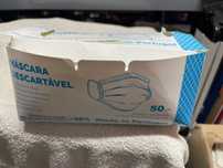 Máscaras de Proteção Descartáveis de 50 máscaras