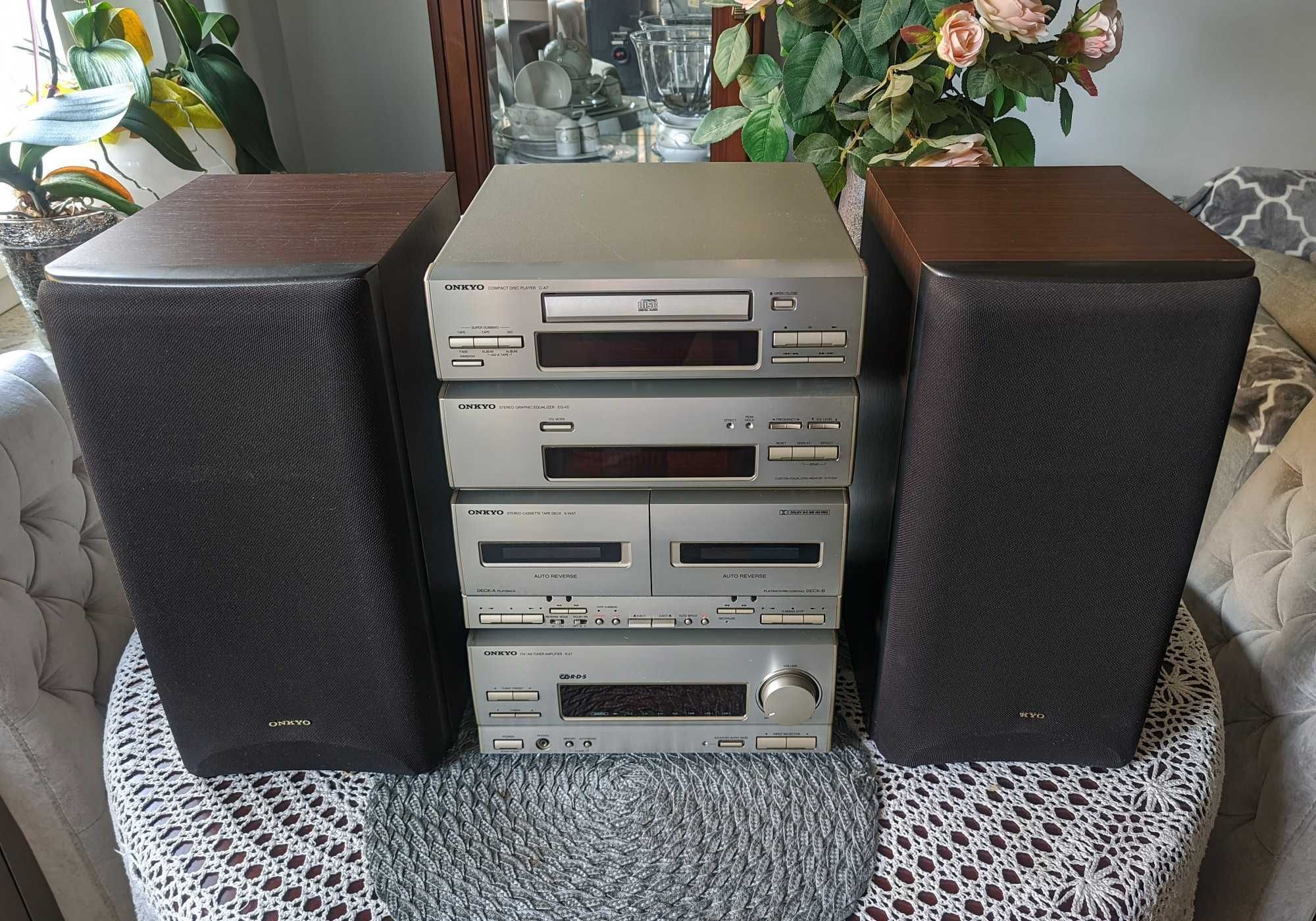 Wieża ONKYO zestaw hi-fi LS-A7: C-A7, K-WA7, EQ-A5, R-A7