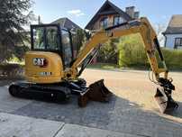 Minikoparka Caterpillar CAT 303.5 E2 CR z Niemiec długie ramię 3,5ton