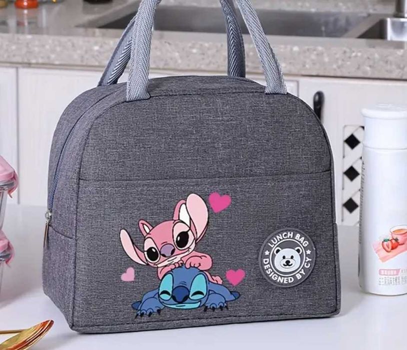 Lancheira Térmica Stitch & Angel Disney - Isolada, Nova