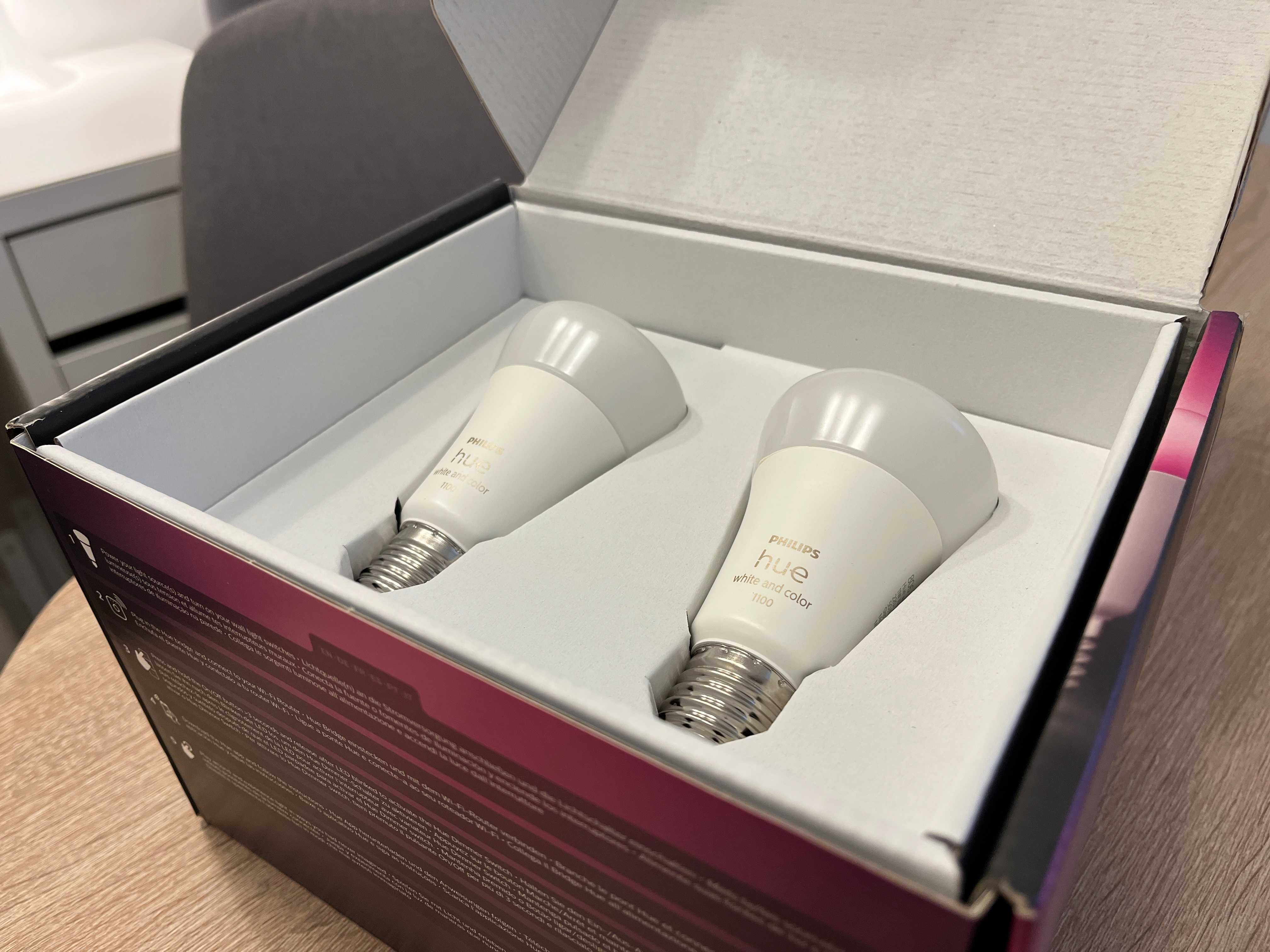 Nieużywany zestaw Phillips Hue White and Color Ambiance E27 1100lm