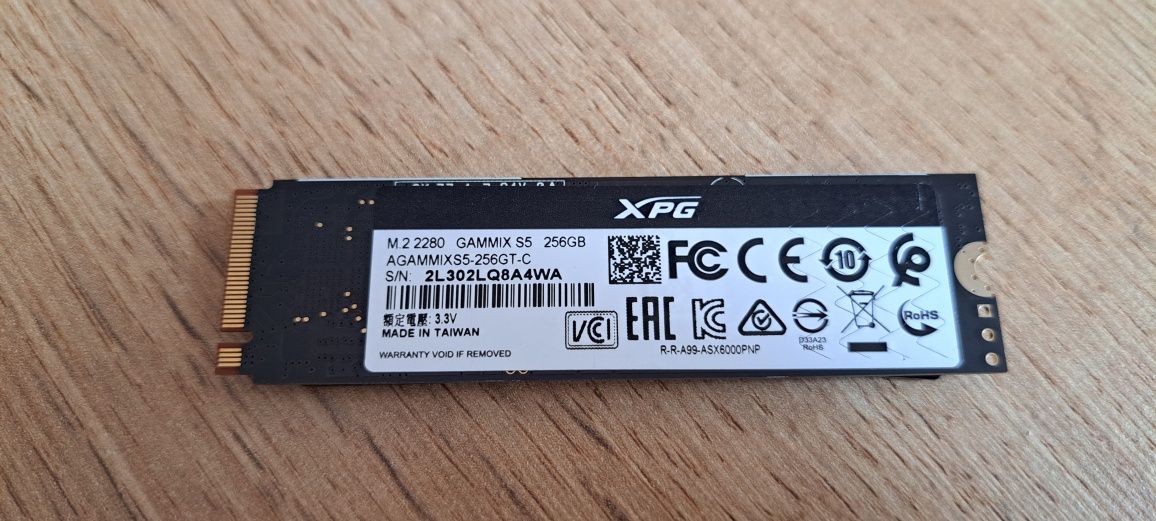 Dysk SSD Adata XPG Gammix S5 256GB M.2 NVMe PCIe