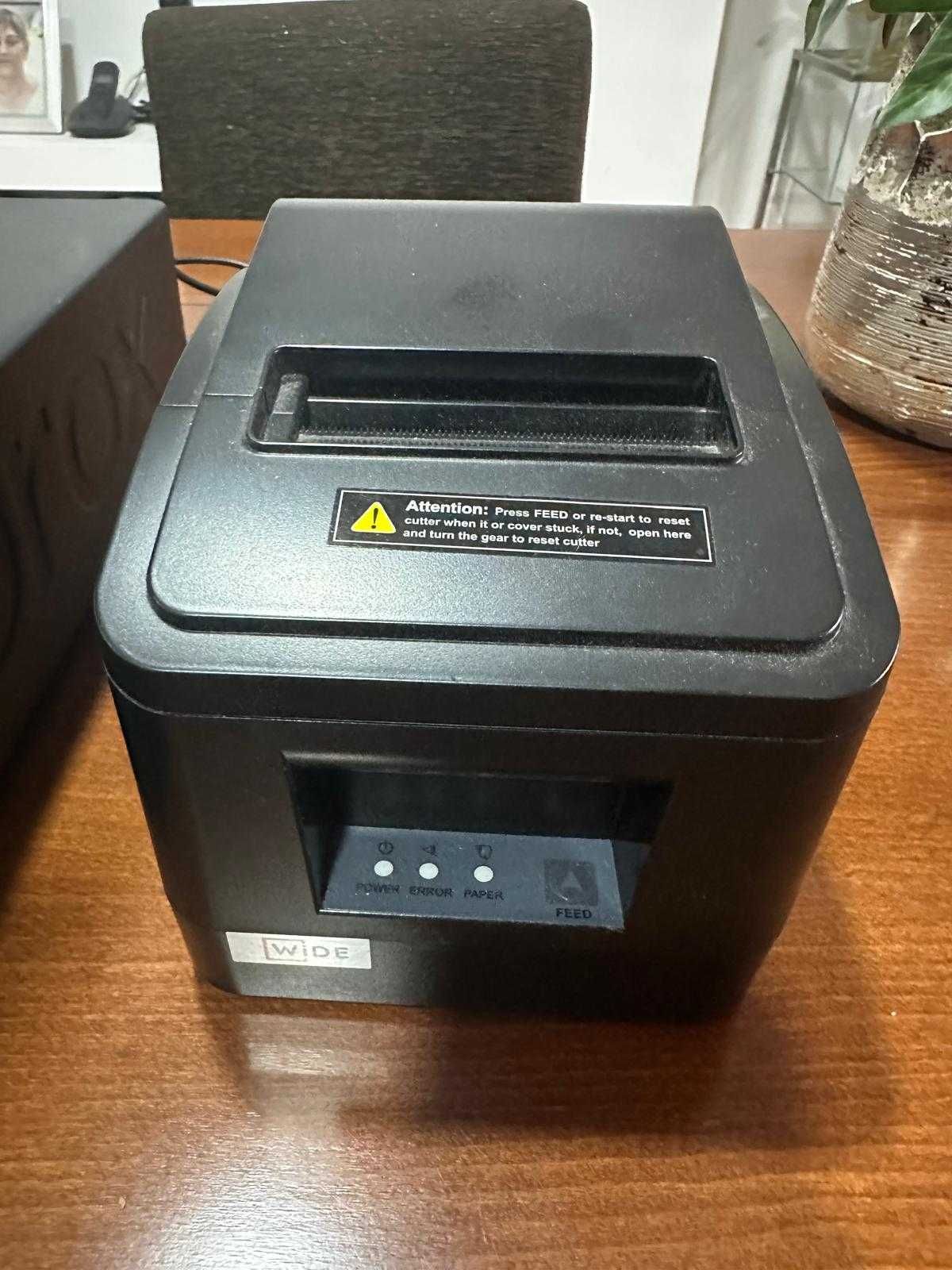 Monitor + Gaveta de dinheiro + impressora de faturas