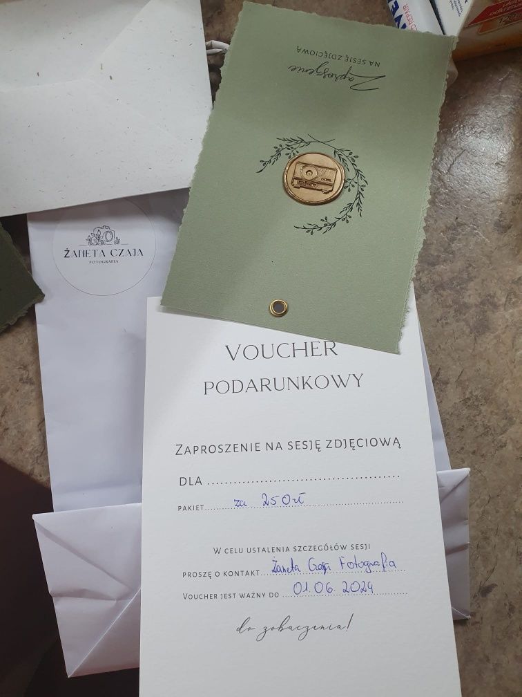 Voucher na sesje zdjęciową