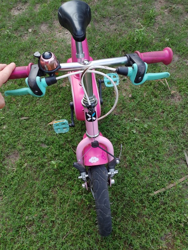 Rowerek różowy BTWIN koła 14