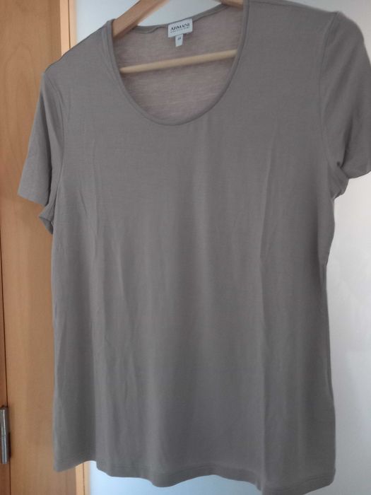 Tshirts Armani amarelo limão e taupe