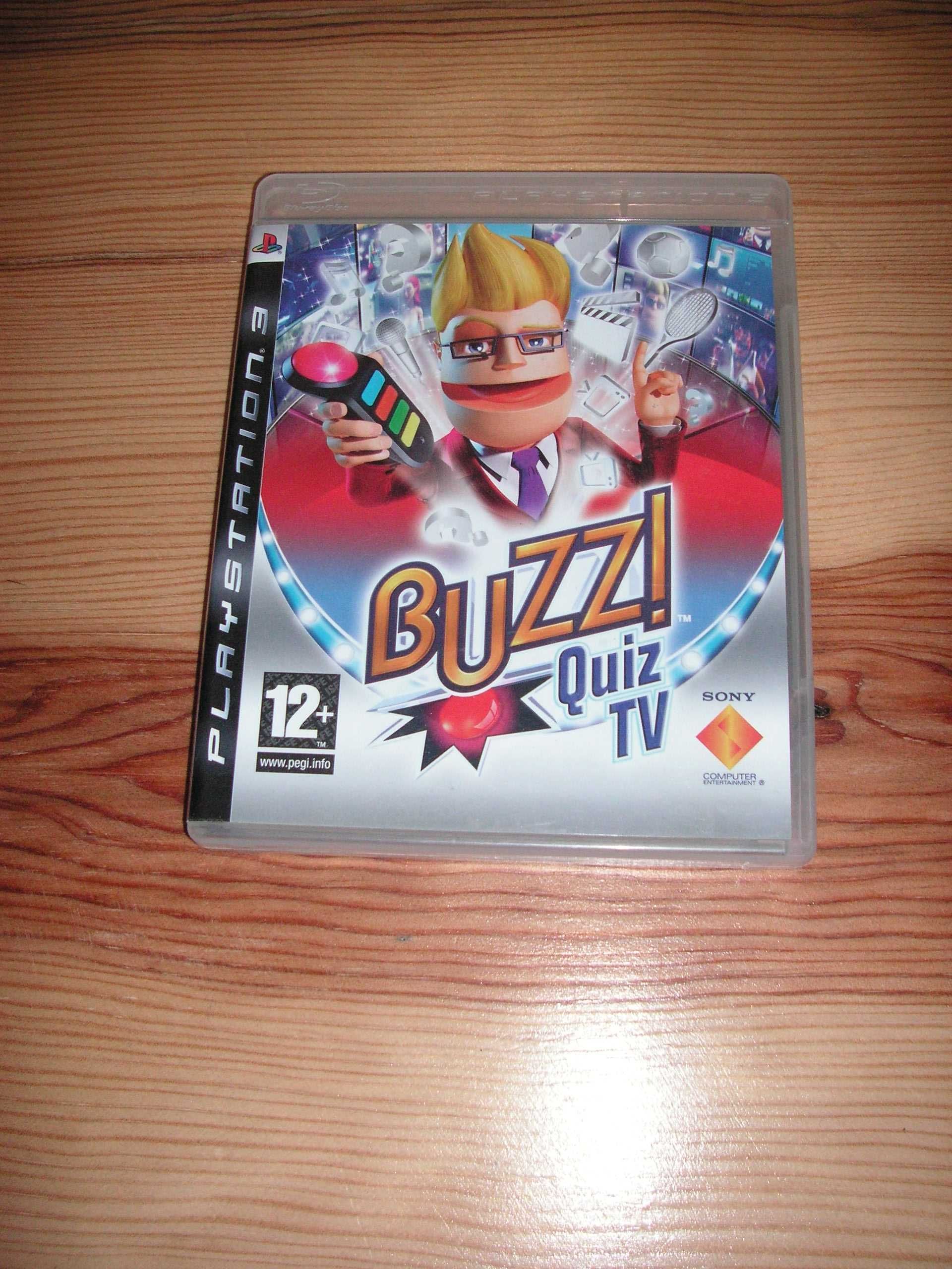 Buzz Quiz TV para Playstation 3, Sinalizadores Sem Fios Três e Pen