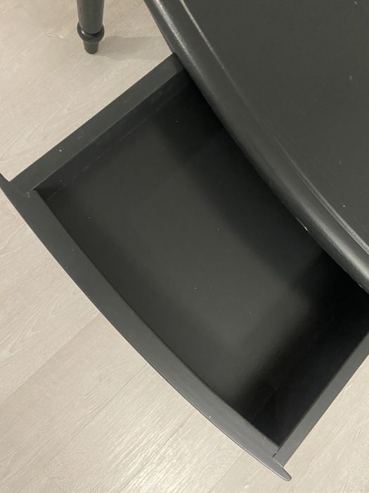 Konsola toaletka dębowa antracyt styl hampton amerykański