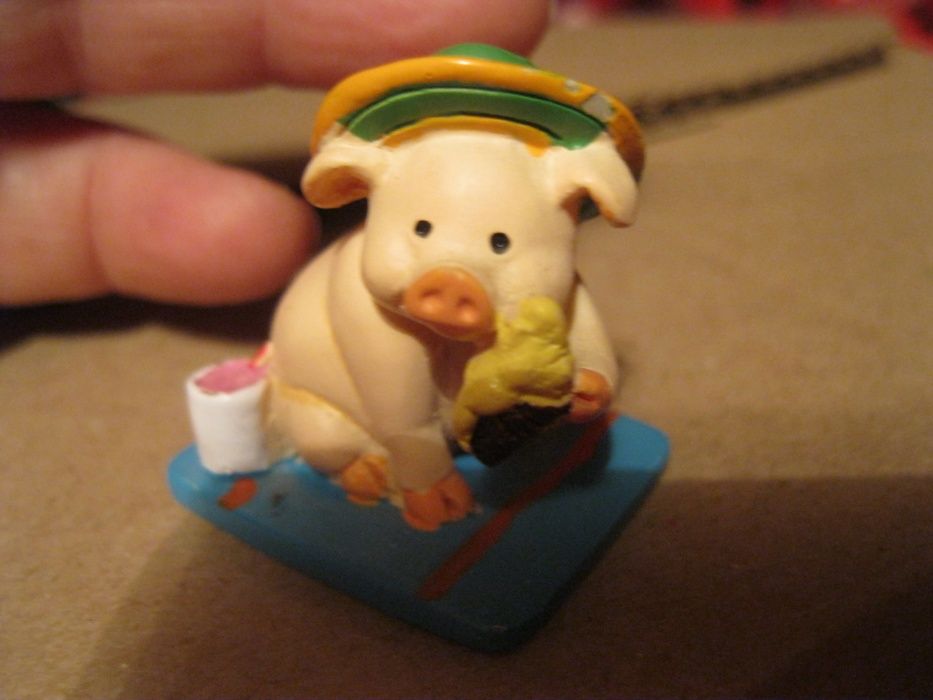 свинья в шляпе фигурка в коллекцию поросенок сувенир статуэтка хрюша