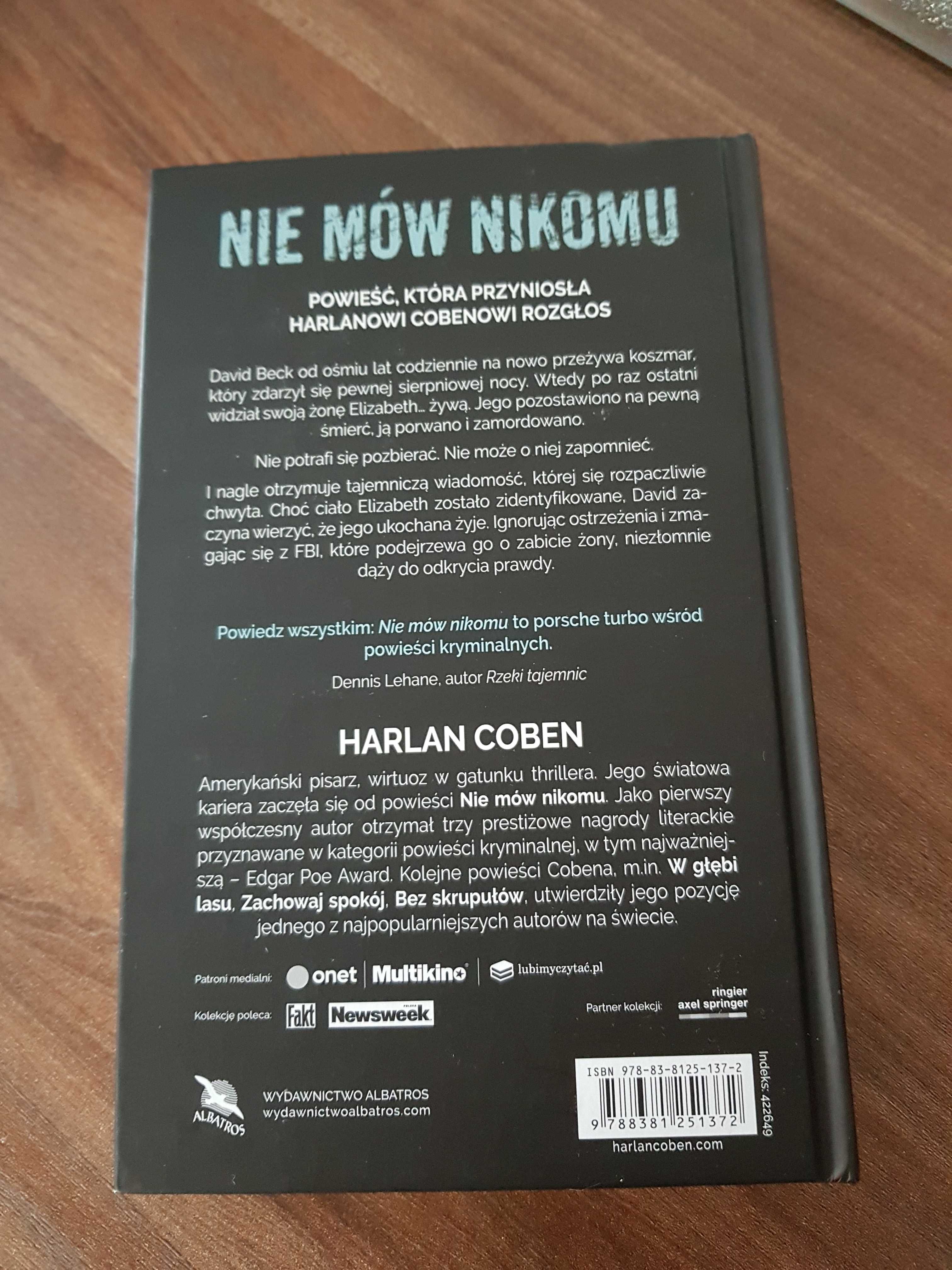 Książka "Nie mów nikomu " Harlan Coben