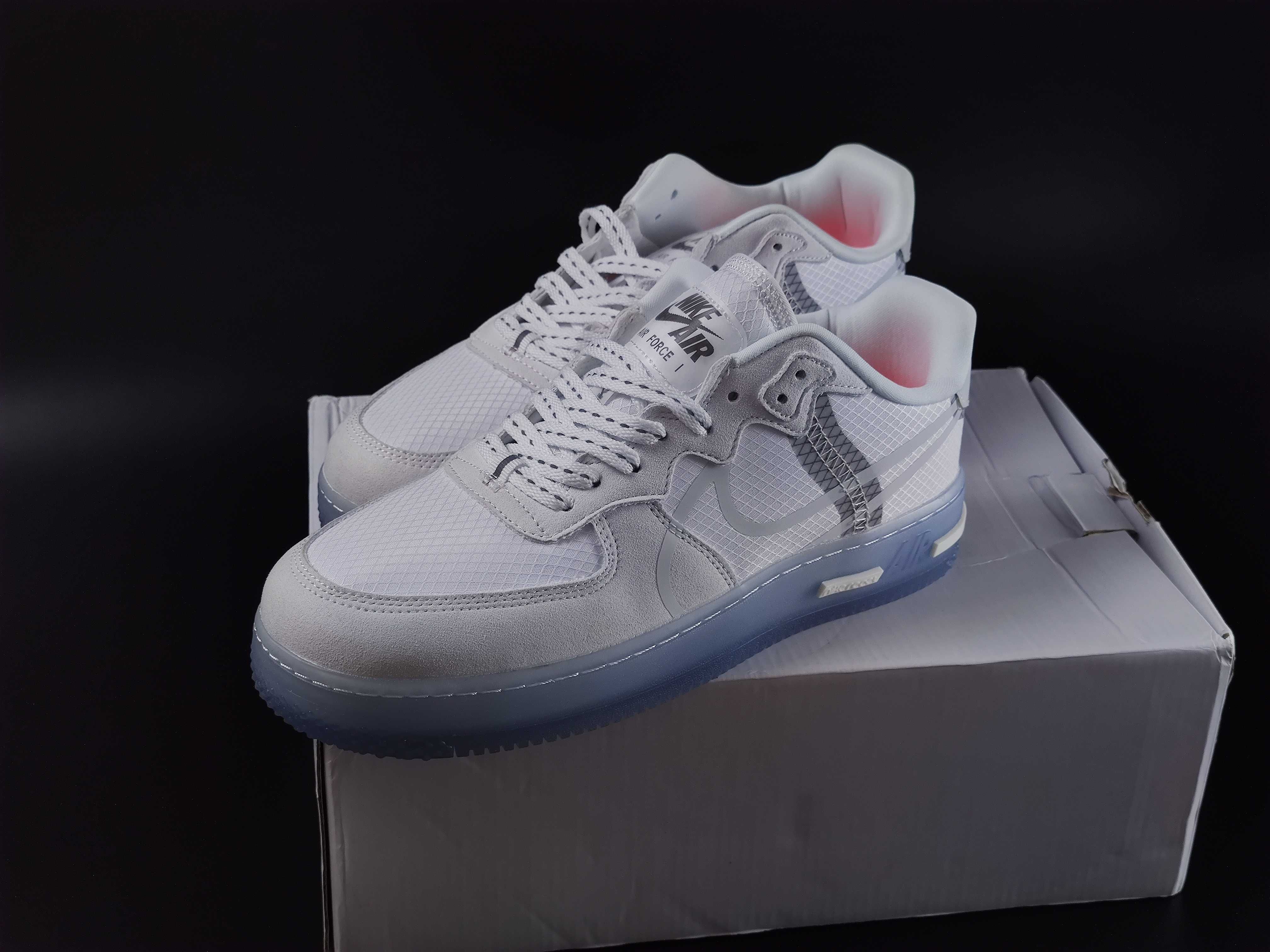 Nike Air Force 1 React White Light Bone CQ8879-100 (43)