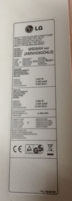 Ar condicionado LG Inverter para peças