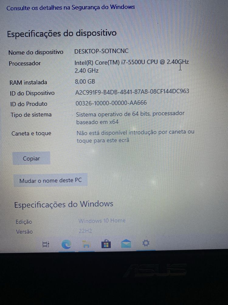 Portatil Asus X555L