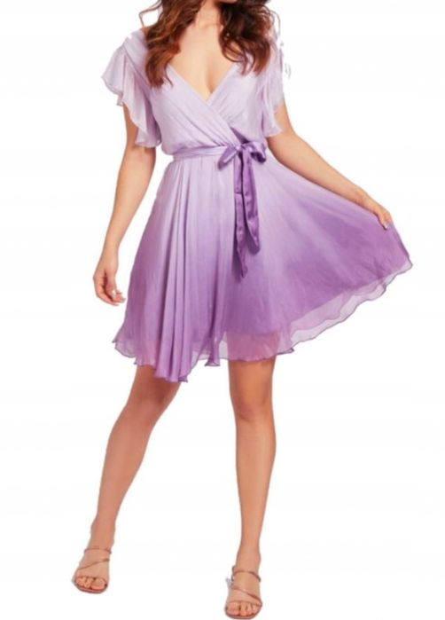 Guess шикарное шелковое  платье