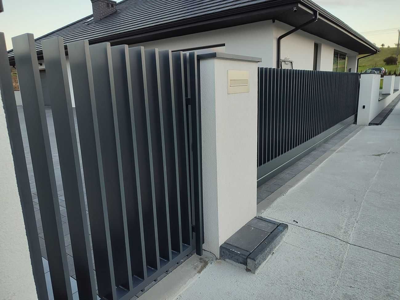 OGRODZENIA Z ALUMINIUM I STALI , bramy, furtki, przęsła , balustrady