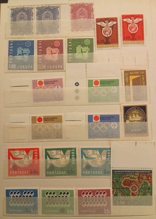 Selos novos e fdc - Portugal (anos 1960)