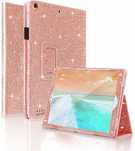 iPad 2 3 4 brokatowe etui, FANSONG Sparkle Bling skóra PU Smart Cover