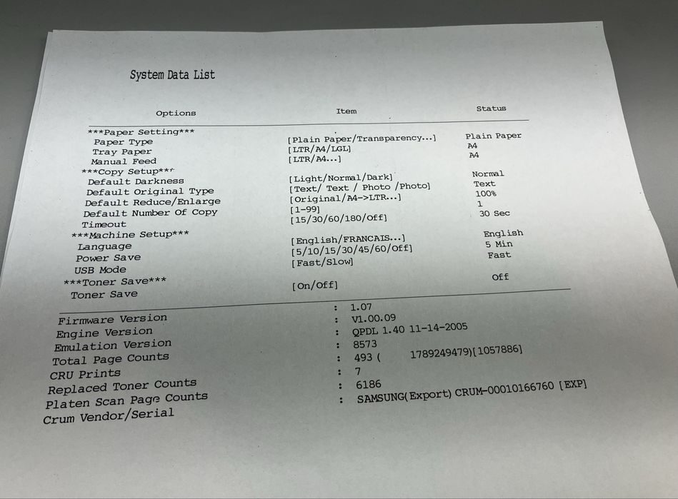 Drukarka, skaner, urzadzenie wielofunkcyjne  Samsung SCX-4200