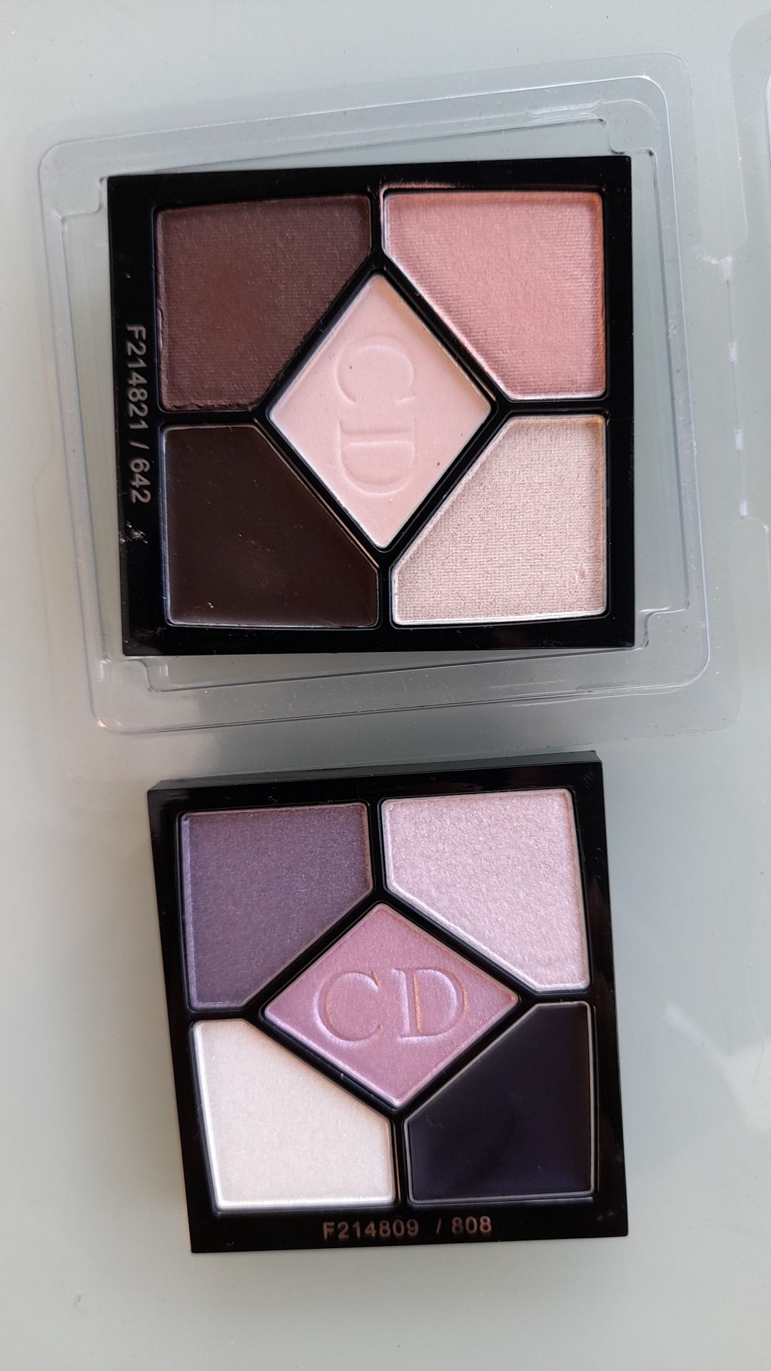 Sombras Dior e Chanel