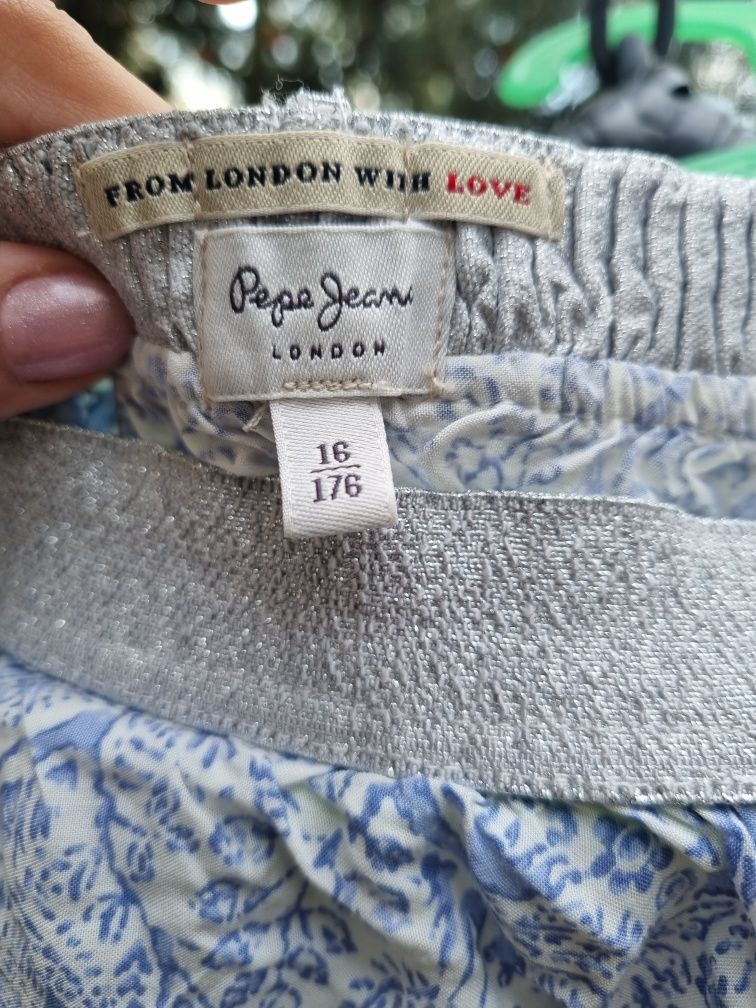 Letnie spodnie Pepe Jeans przewiewne dla nastolatki okazja