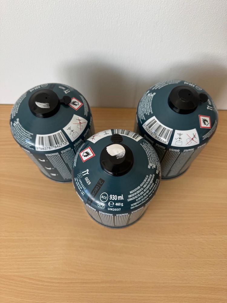 Cartuchos de Gás para Campismo – 460g (930ml) | Novos