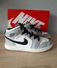 Nike Air Jordan 1 Mid Light Smoke Grey _adidasy buty sportowe 31.5