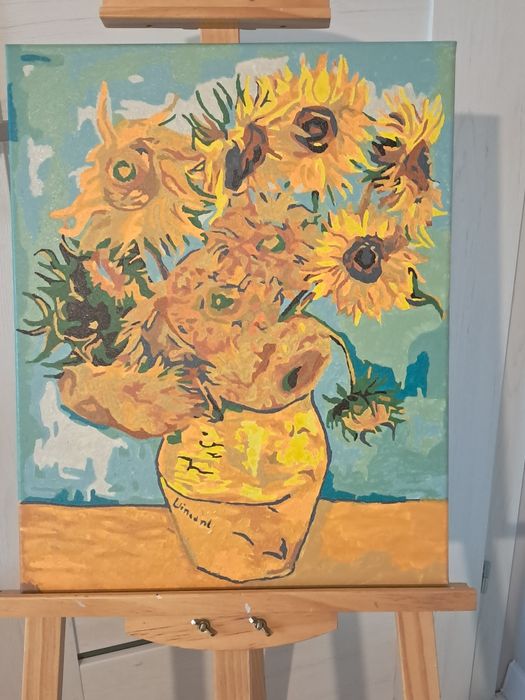 Obraz malowany w ramie