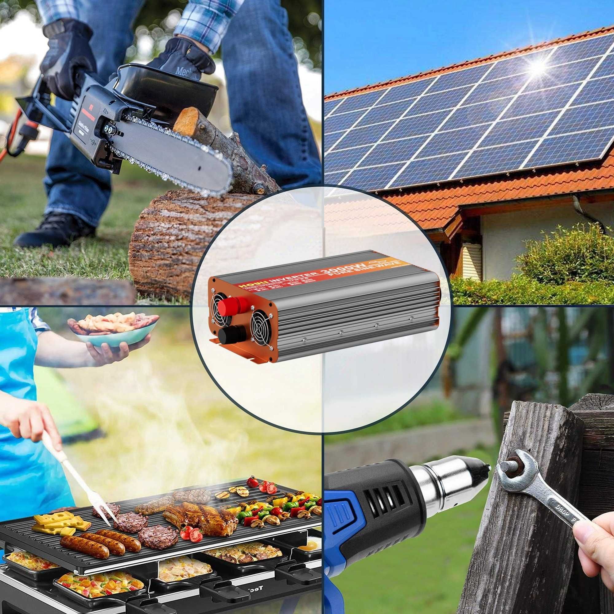 [NOVO] Inversor • 2000W/4000W • Onda Pura • Tomada EU • Comando
