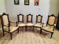 Zestaw 2 fotele i  4 krzesła ANTYK Eklektyczne