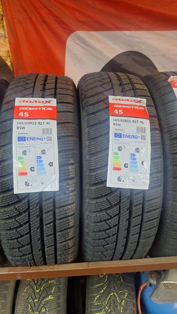 Opony wielosezonowe 185 65 r15 nowe orginalne mocne.