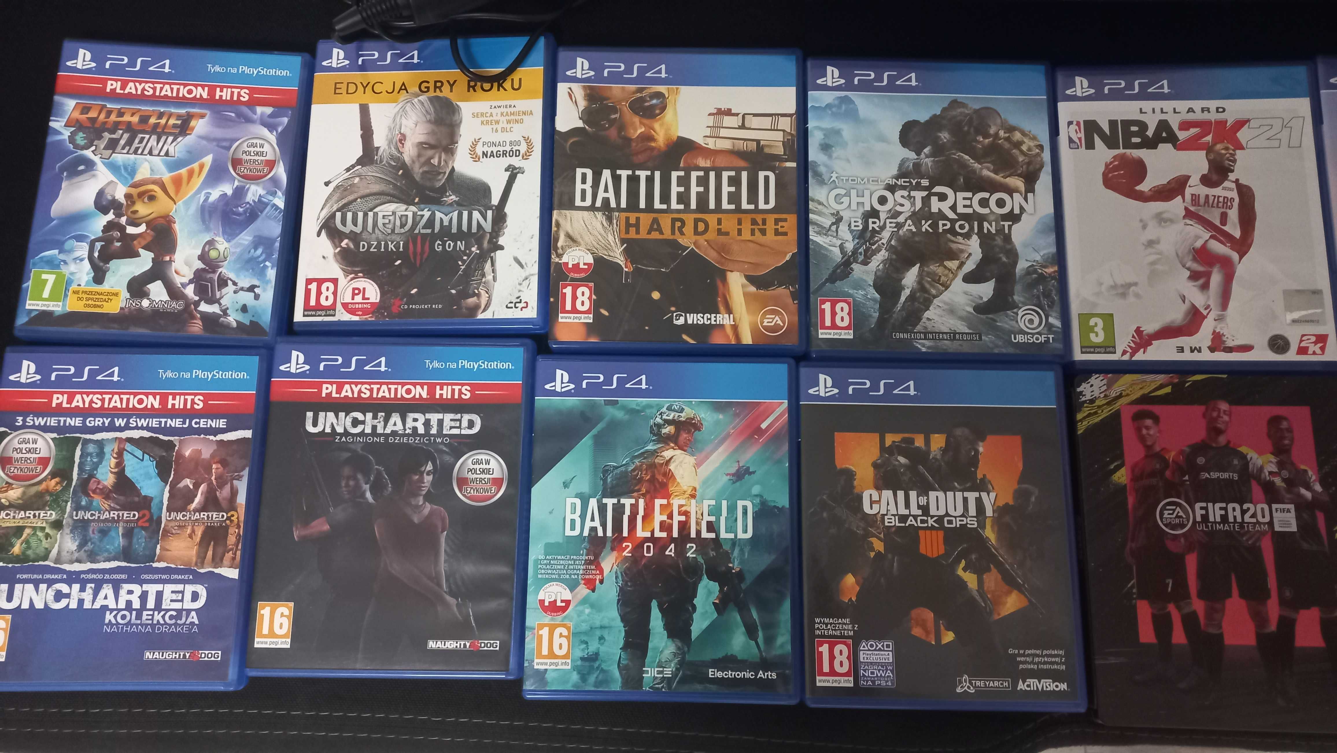 PS4 1TB Slim, pad, mikrofon, gry, opakowanie. Stan idealny.