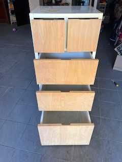 Armário para arrumação com 5 gavetas 56X47X120 cm