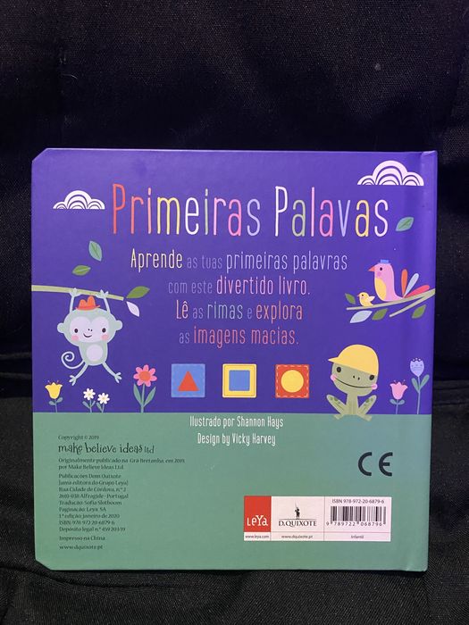 Livro “Primeiras Palavras” - infantil